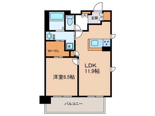 パルティール並木(802)の物件間取画像